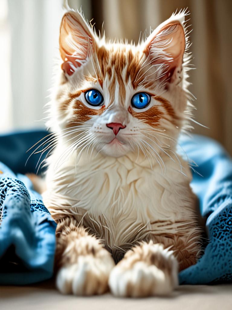 Cute Cat Looking at Camera