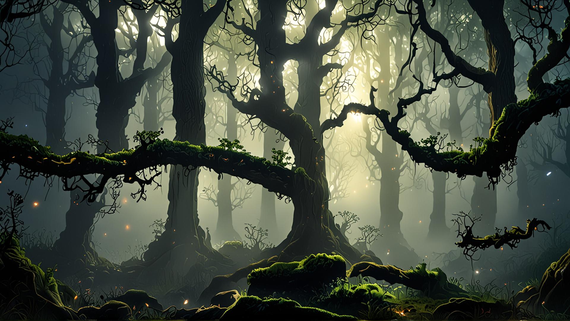 Deep Dark Forest Light