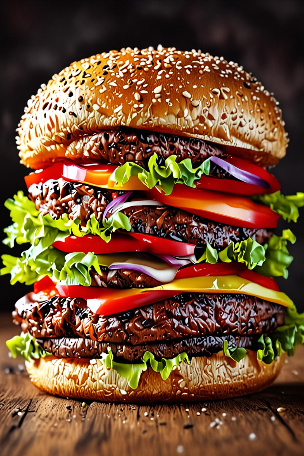 Delicious Hamburger Food Photo