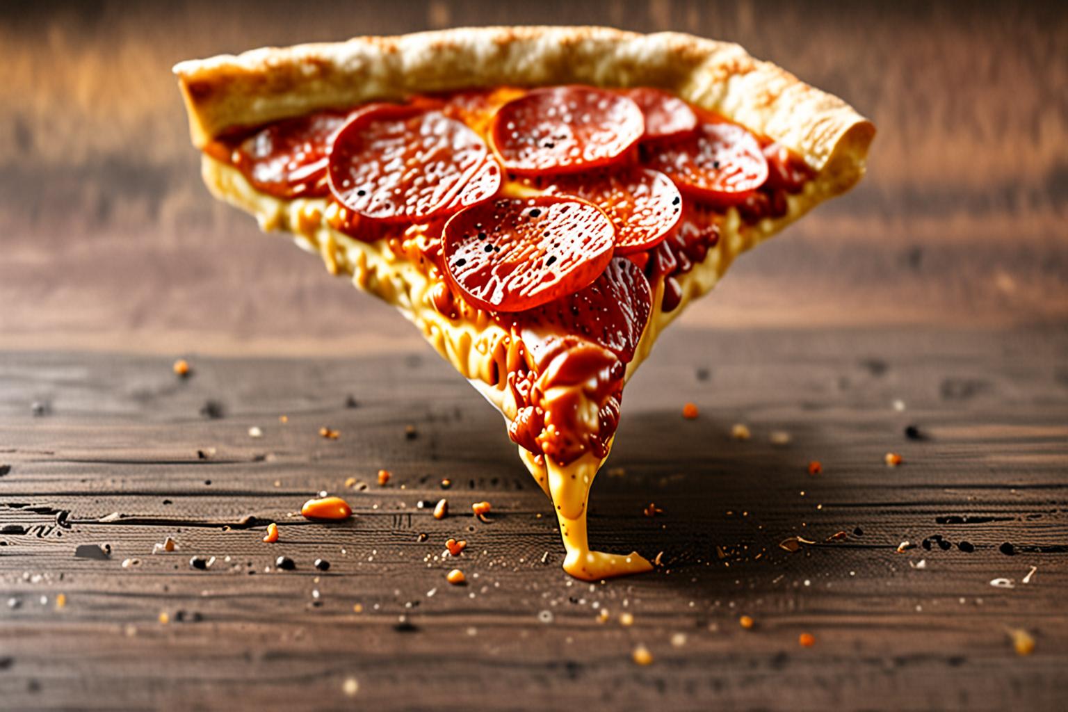 Delicious Hot Pizza Slice