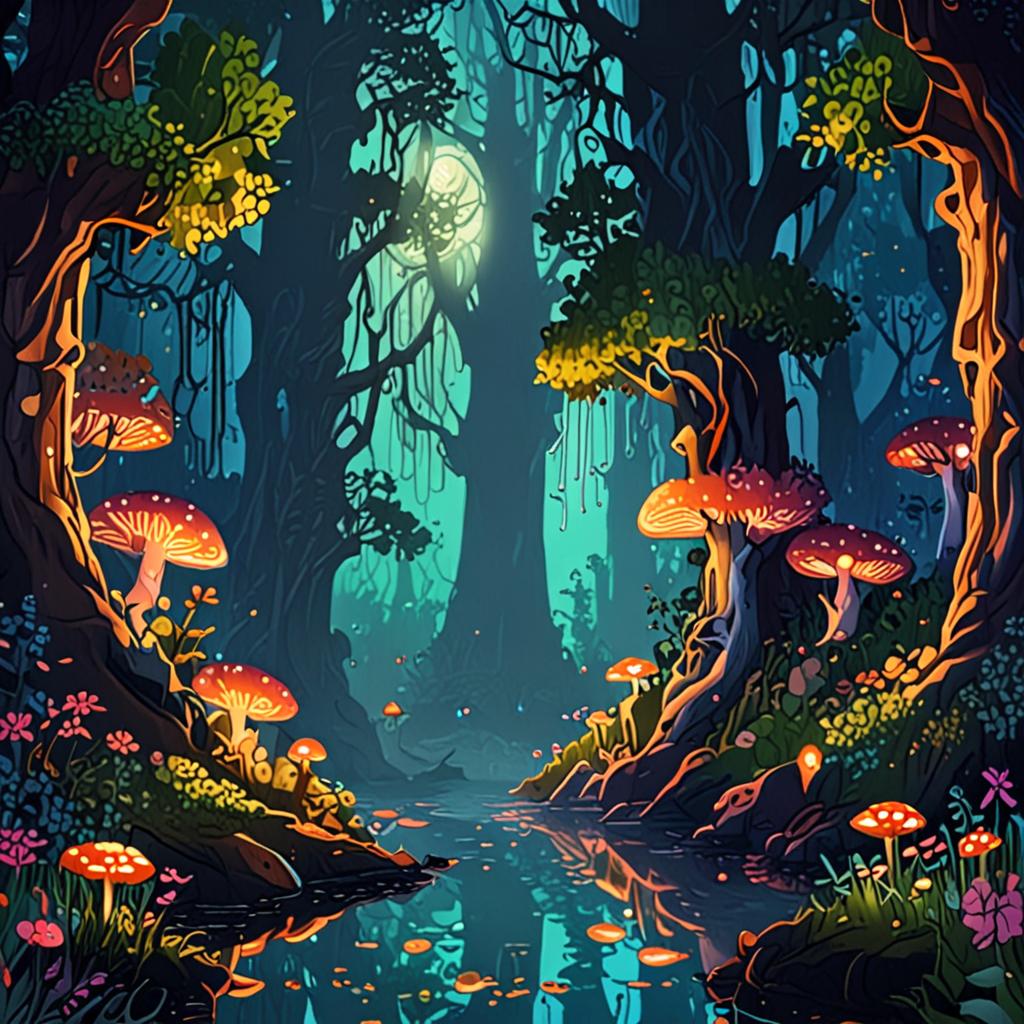 Magic Forest Anime Wallpaper
