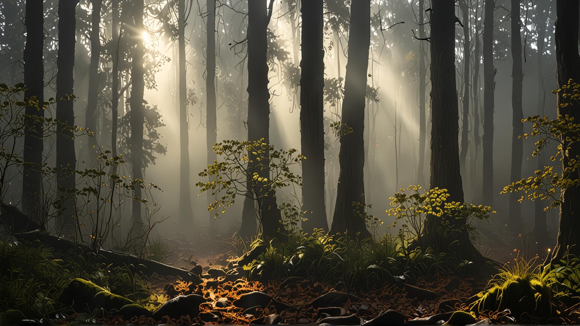Misty Forest Morning