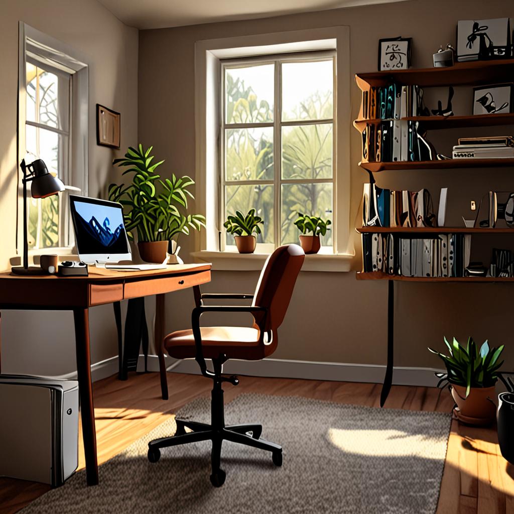 My comfortable home workspace