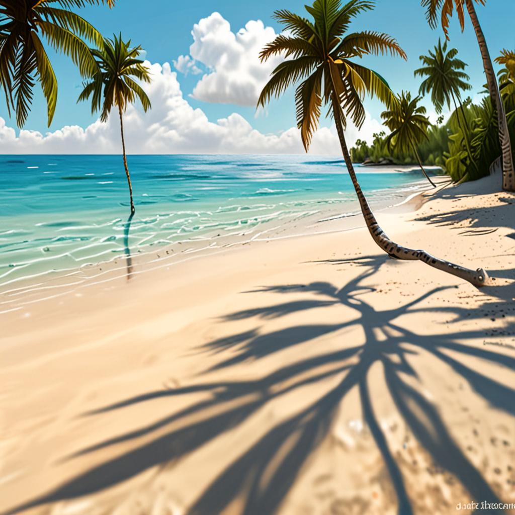 Peaceful Tropical Beach Scene