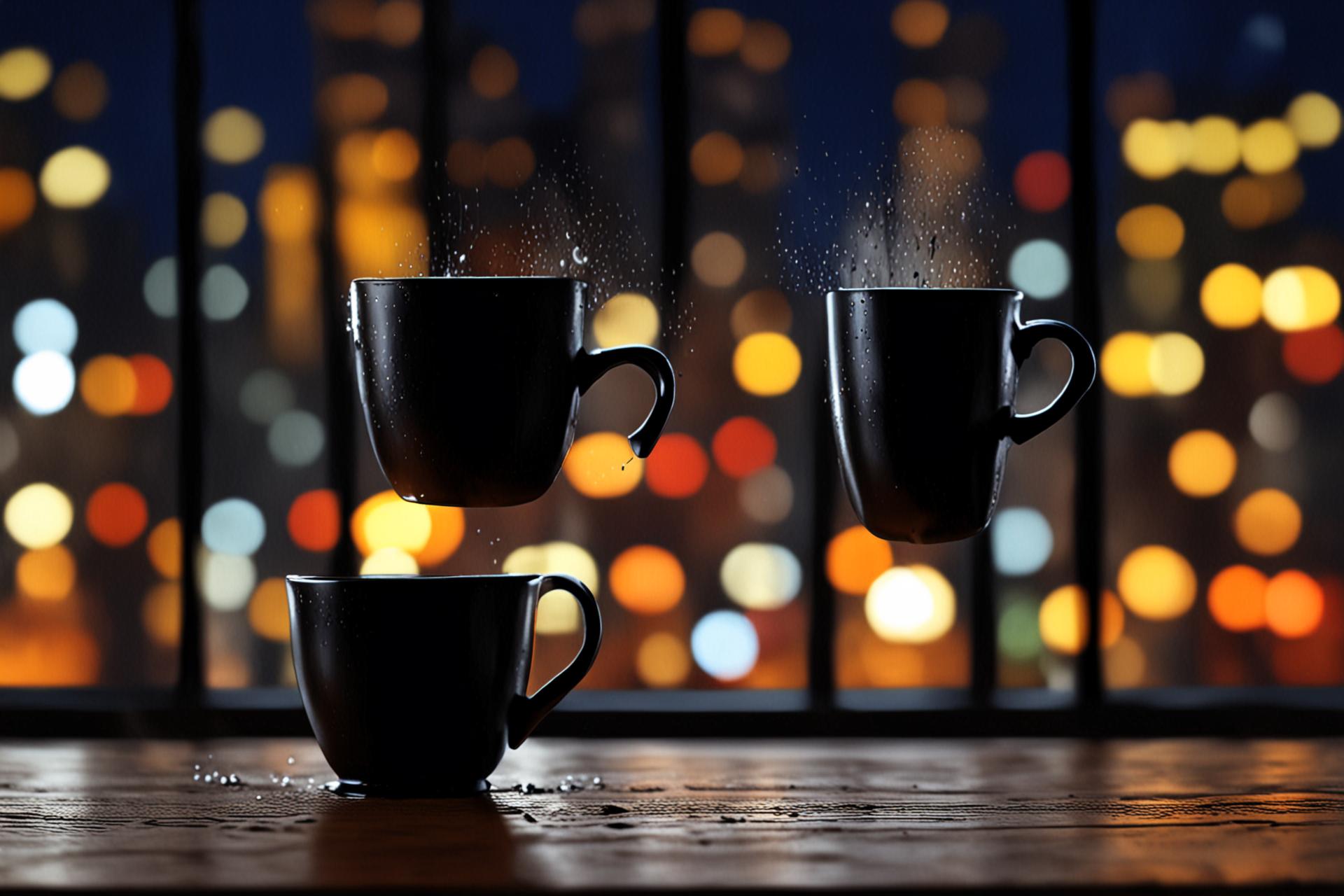 Rainy Day Coffee Shop Window
