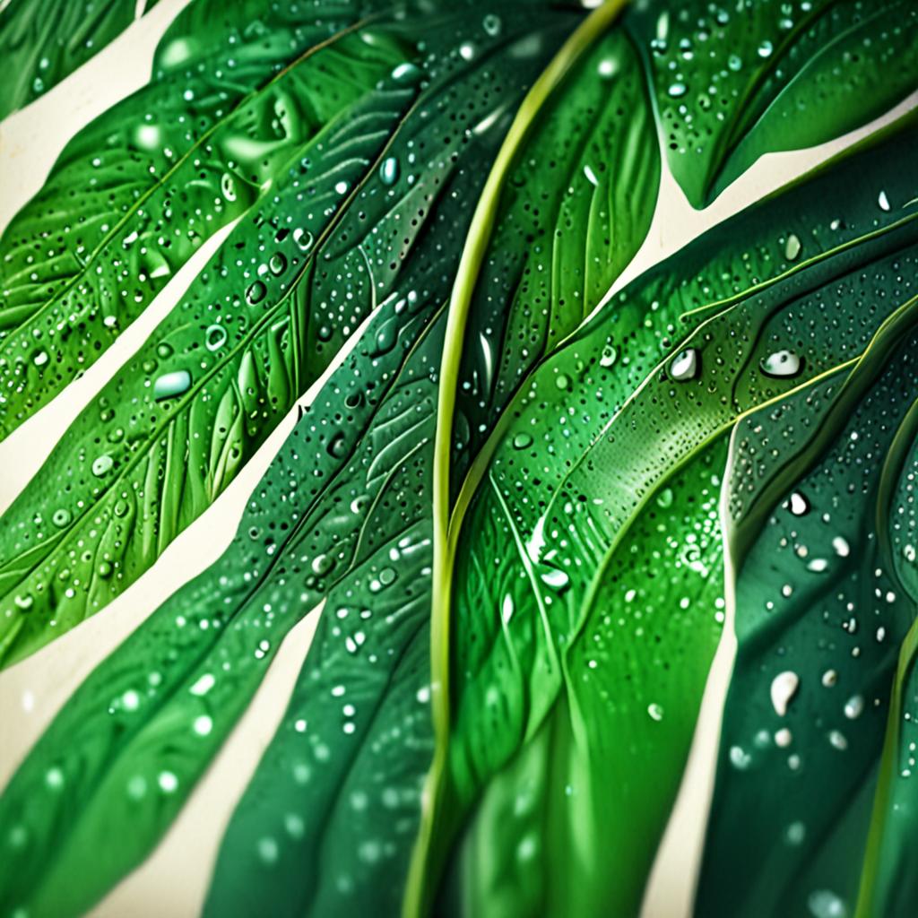 Close Up Of A Plant Leaf