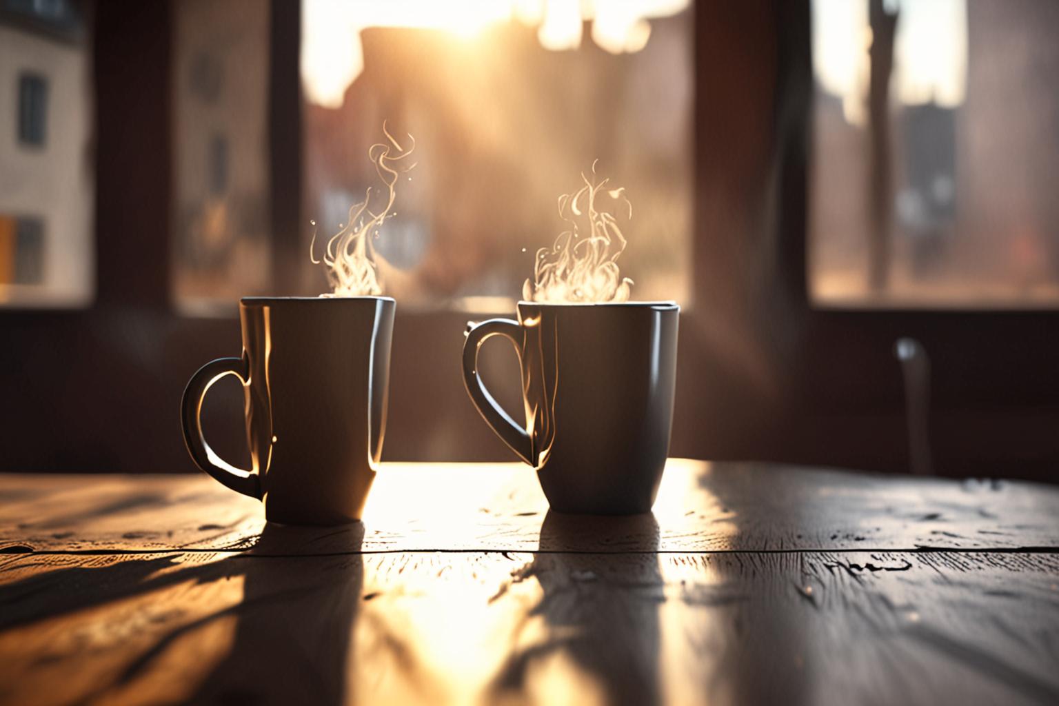 Cozy Cafe Corner Morning Light