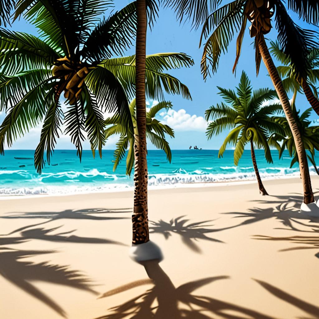 Free Tropical Beach Background