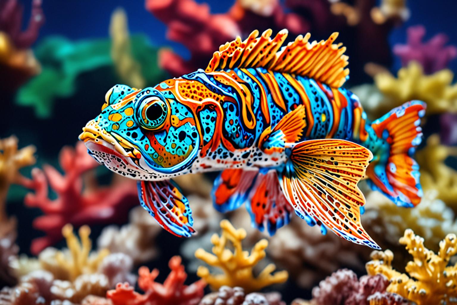 pretty fish in water